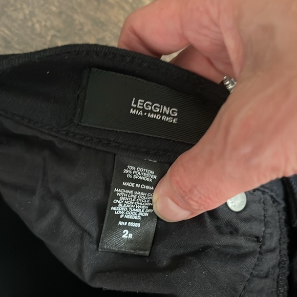 Express Mia Mid Rise Legging Black size 2 regular - Picture 2 of 5
